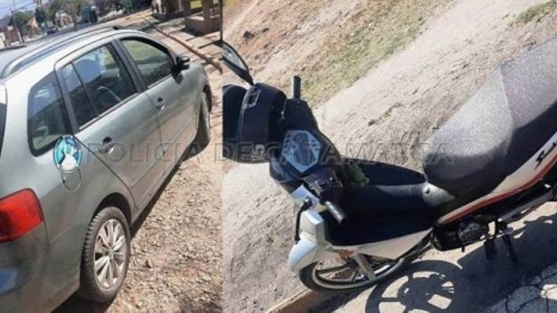 Colisión en Belgrano y Alem