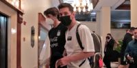 LIONEL MESSI ingresando al hotel de Caracas, donde se aloja la Selección Argentina.