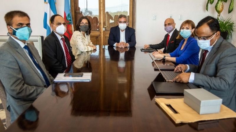 Jalil y Corpacci recibieron al Embajador de India por inversión en proyecto minero