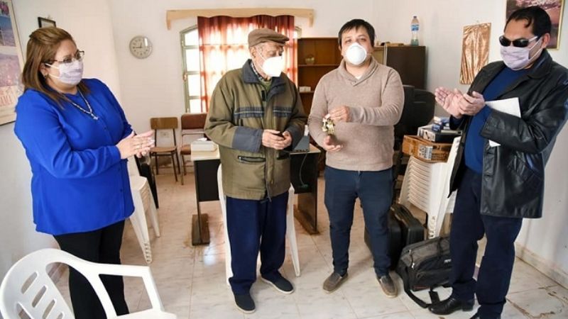 Nóblega firmó comodato con televisora satelital de Tinogasta