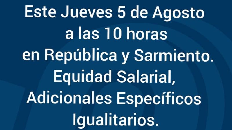 Movilización de trabajadores del Ministerio de Hacienda