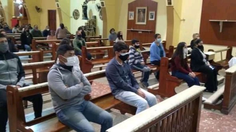 El Obispo presidió la Misa en el Mes de Jesús Niño