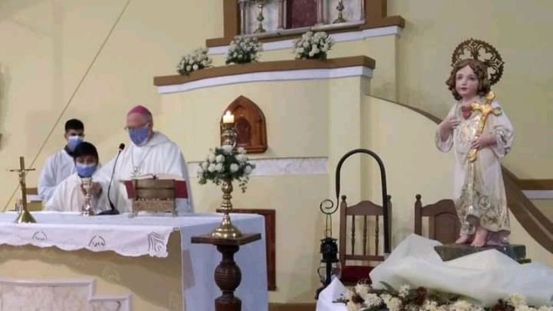 El Obispo presidió la Misa en el Mes de Jesús Niño