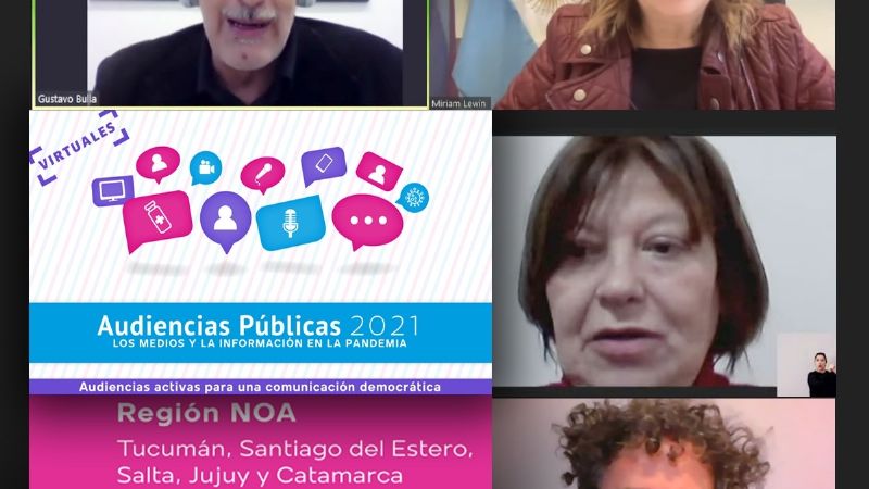 Representantes de Catamarca en audiencia de la Defensoría del Público