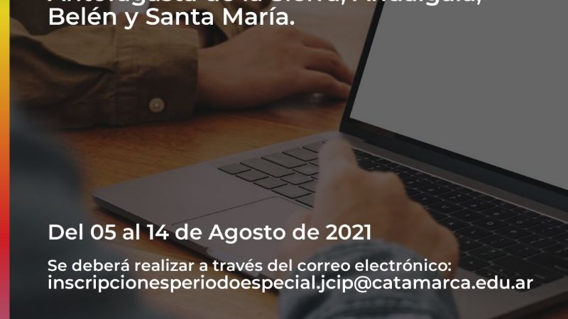 Periodo de tacha en departamentos del Oeste