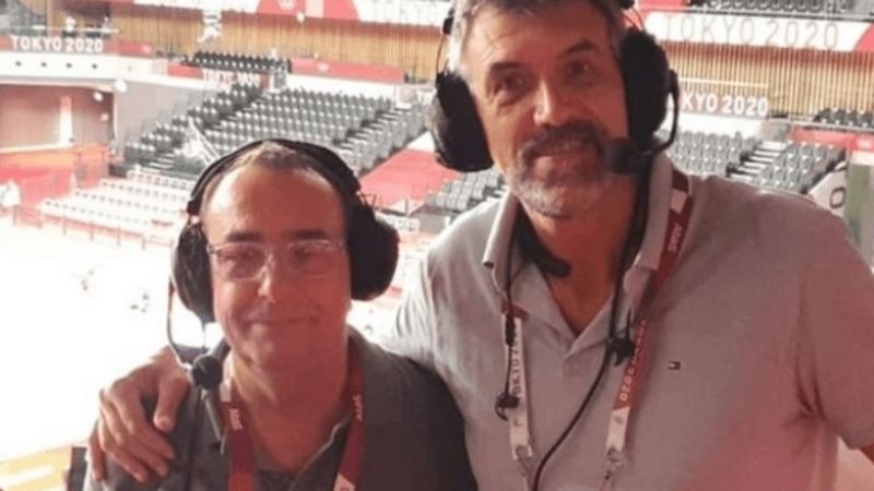 La emoción Hugo Conte y José Montesano en el relato