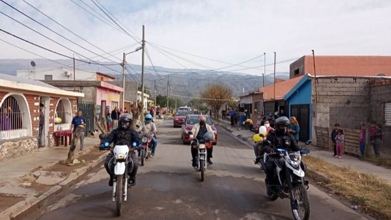 Caravana de San Cayetano en el norte capitalino
