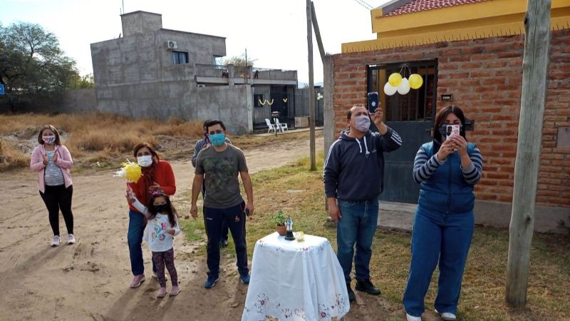 Caravana de San Cayetano en el norte capitalino