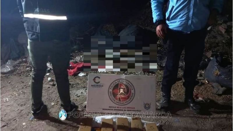 Seis detenidos: secuestran medio kilo de marihuana en Valle Viejo