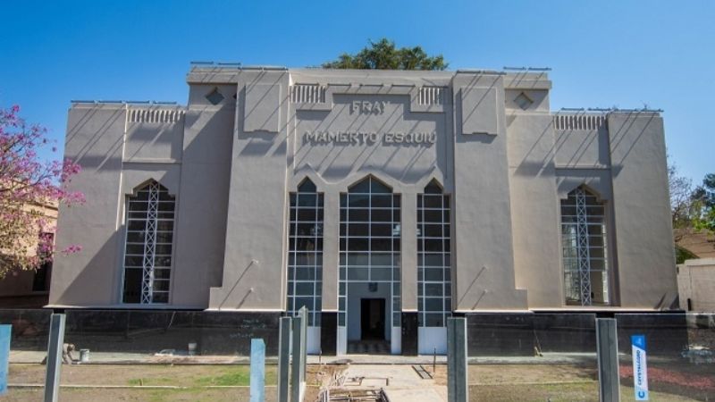 Jalil e intendentes recorrieron los trabajos para la ceremonia de Beatificación de Esquiú