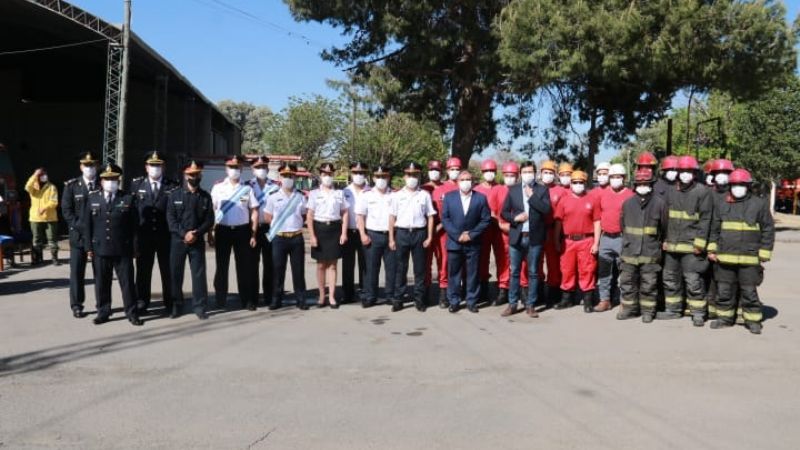 Se realizó el acto por los 80 años de la creación de Bomberos de la Provincia