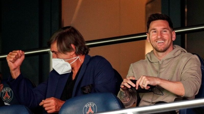 Con Messi en la platea, el PSG goleó a Clermont