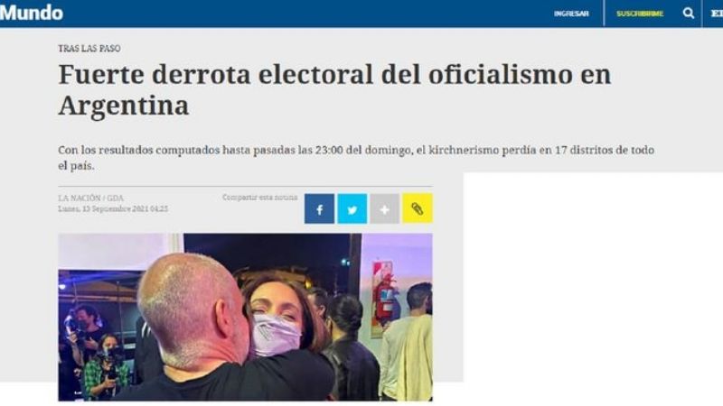 Medios del mundo reflejan la derrota del Gobierno en las PASO