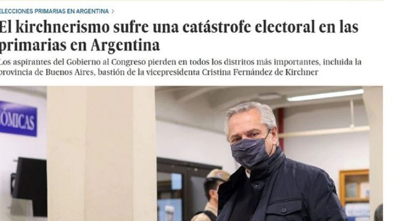 Medios del mundo reflejan la derrota del Gobierno en las PASO