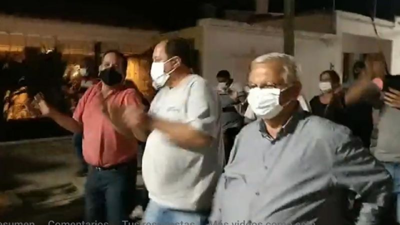 El Frente de Todos festeja en Recreo