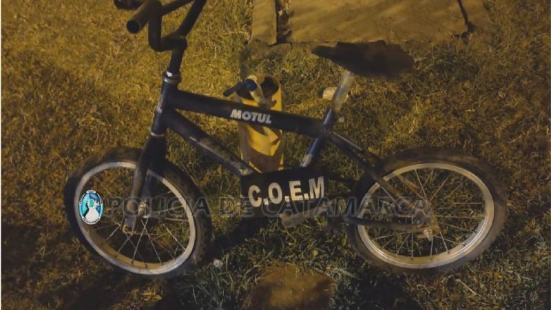 Demoran a un menor por el robo de una bicicleta