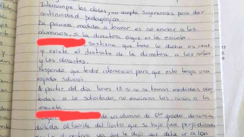 No envían sus hijos a la escuela por actitudes agresivas de la directora