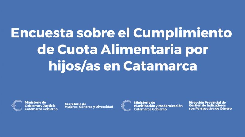 Comienza la primera encuesta sobre cumplimiento de cuota alimentaria