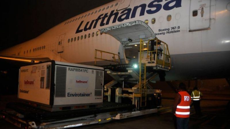 Llegan casi 3 millones de dosis de Sinopharm