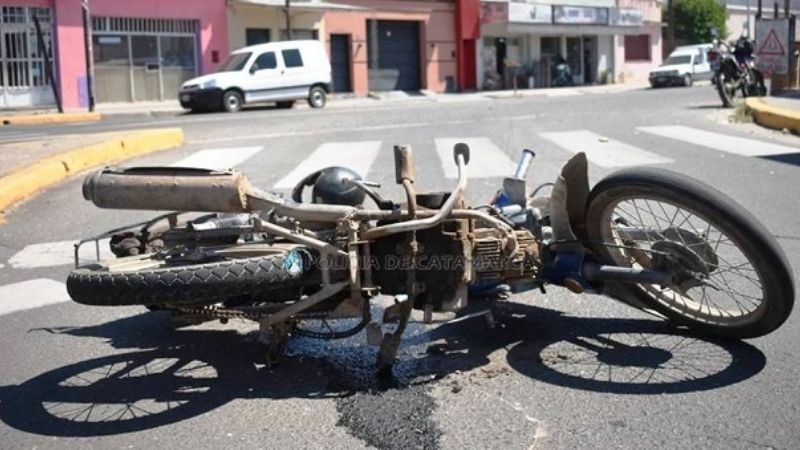 Beba de tres años lesionada en un choque