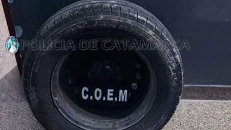 Robaron una rueda de auxilio