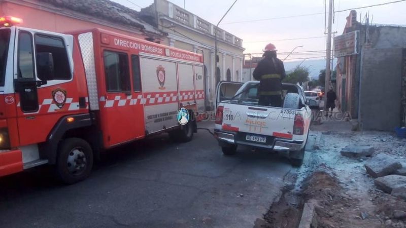 Se incendió una camioneta