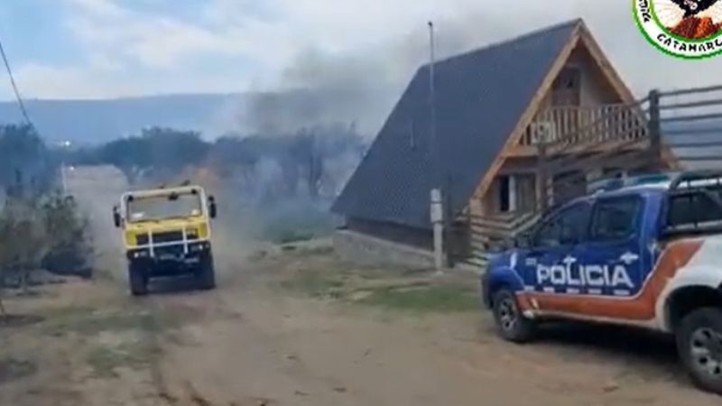 Combatieron incendio forestal en Banda de Varela