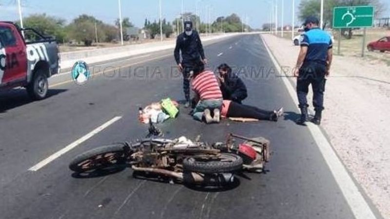 Derrape cerca de la Ruta Nacional N°38