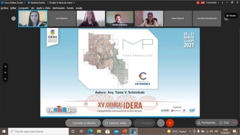 El Mapa Productivo de Catamarca fue presentado en Las XV Jornadas IDERA 2021