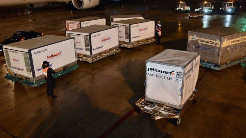 Llegan 1,3 millones de Sinopharm