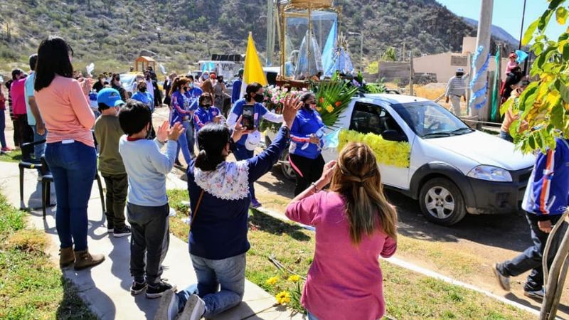 Histórica visita de la Madre del Valle a las comunidades de Chilecito