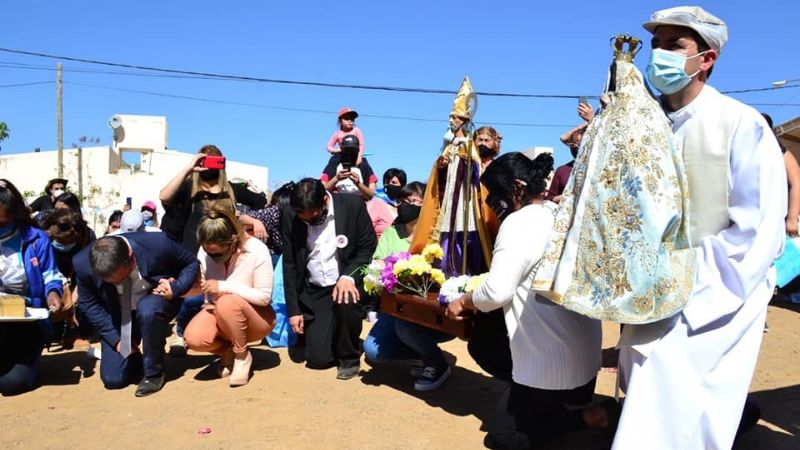 Histórica visita de la Madre del Valle a las comunidades de Chilecito