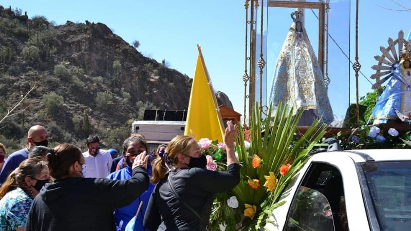 Histórica visita de la Madre del Valle a las comunidades de Chilecito