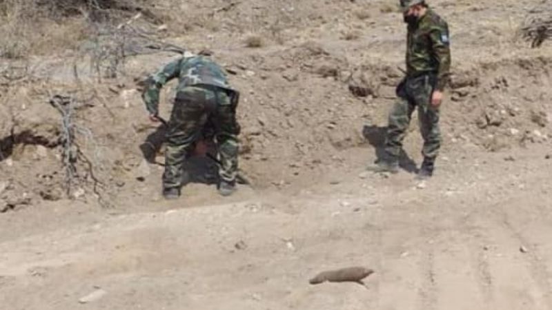 Encuentran un proyectil de mortero