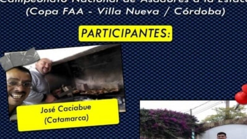 Catamarqueños van en busca del Campeonato de Asadores a la Estaca