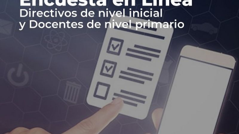 Encuesta en línea para docentes primarios hasta el 6 de octubre