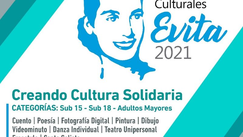 Continúan las inscripciones para los Juegos Culturales Evita 2021