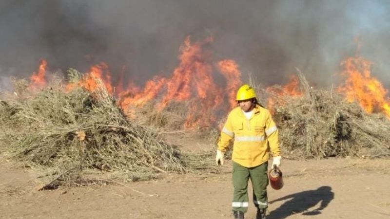 Quema controlada de pastizales