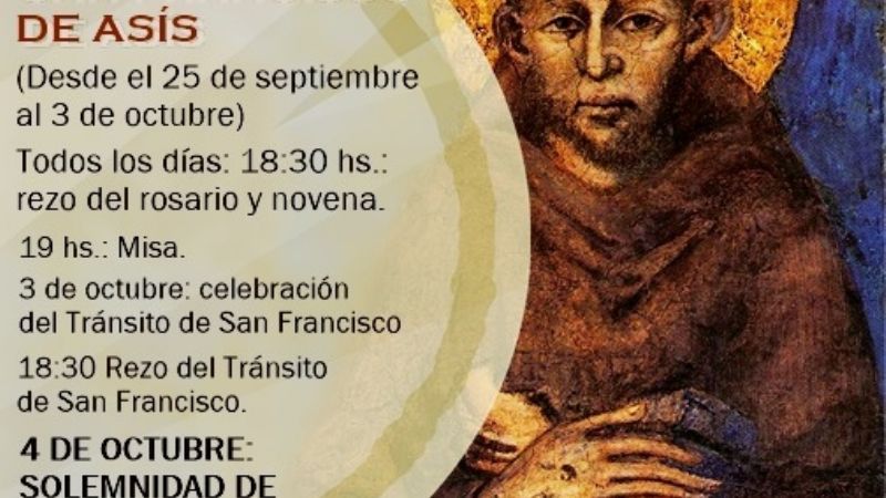 Novena en honor de San Francisco de Asís