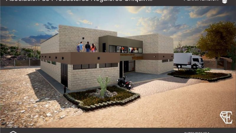 Diagraman el inicio de obra de la planta de procesamiento de la nuez