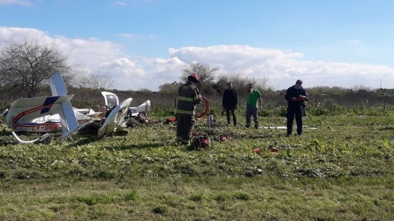 Cayó una avioneta en Berazategui