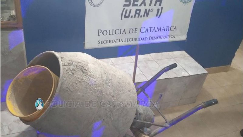 Recuperan una máquina hormigonera y aprehenden al ladrón