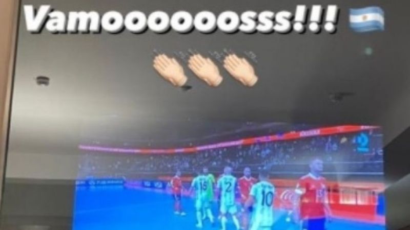 Messi revolucionó las redes alentando a la Selección de Futsal