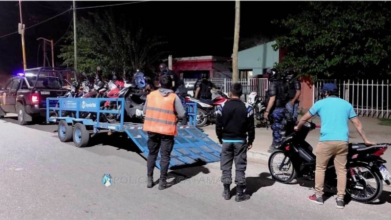 Más de 40 vehículos secuestrados y varios arrestados en Belén