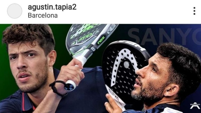 Padel: Tapia anunció la dupla con “Sanyo” Gutiérrez
