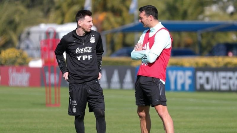 "Conmigo, Messi va a jugar siempre", dijo Scaloni
