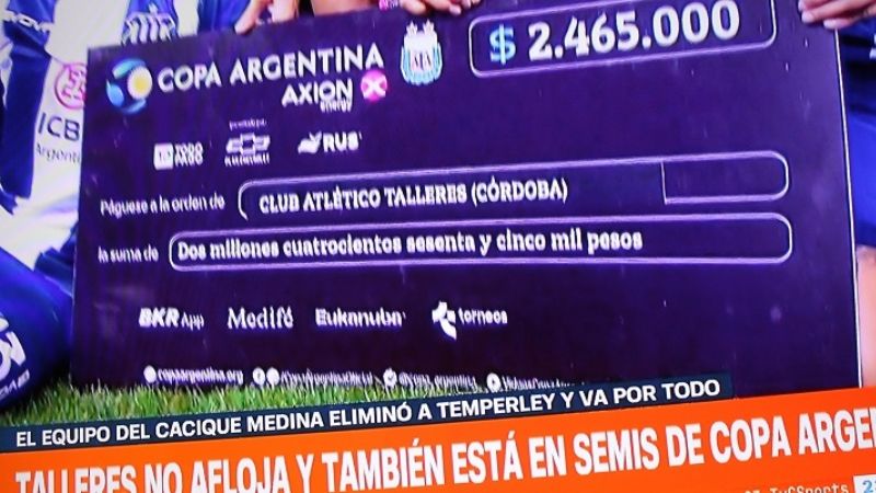 Talleres se metió en “semis” de la Copa Argentina