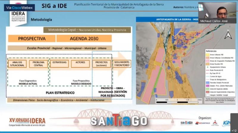 Catamarca expuso en la XV Jornadas virtuales IDERA