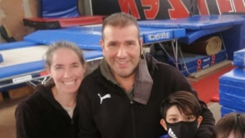 Santiago Verasay asiste al Nacional de Trampolín