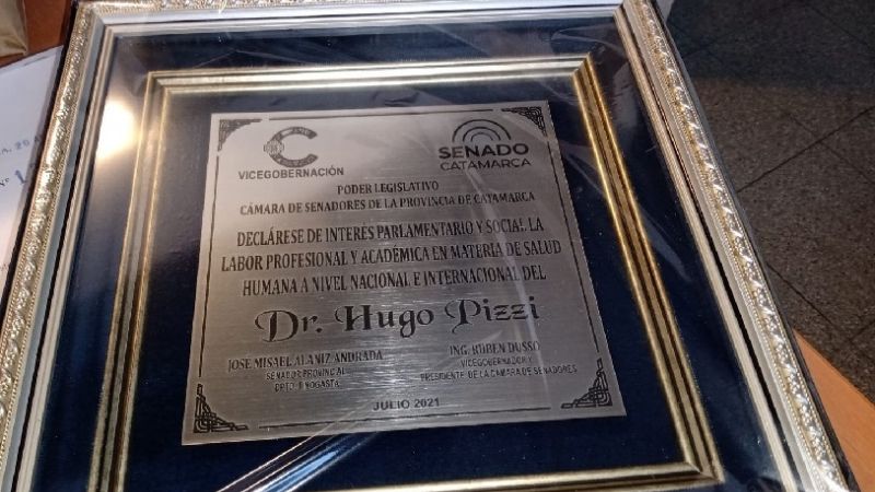 Distinguido por el Senado, el Dr. Pizzi vendrá a Catamarca